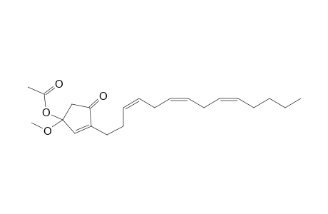 4-Acetoxy-4-methoxy-2-(tetradeca-3Z,6Z,9Z-trienyl)cyclopent-2-en-1-one
