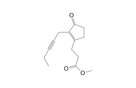 1-Cyclopentene-1-propanoic acid, 3-oxo-2-(2-pentynyl)-, methyl ester
