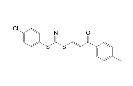 (2E)-3-[(5-Chloro-1,3-benzothiazol-2-yl)sulfanyl]-1-(4-methylphenyl)-2-propen-1-one