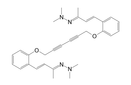 1,6-Bis[2-(3-oxobut-1-enyl)phenoxy]hexa-2,4-diyne bis(N,N-dimethylhydrazone)
