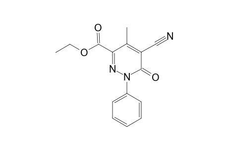 5-cyano-4-methyl-6-oxo-1-phenyl-3-pyridazinecarboxylic acid ethyl ester