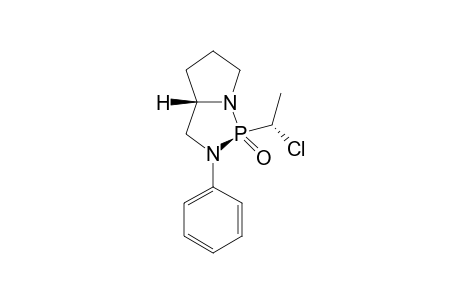 (1S,3aS)-1-((S)-1-Chloro-ethyl)-2-phenyl-hexahydro-pyrrolo[1,2-c][1,3,2]diazaphopsphole 1-oxide
