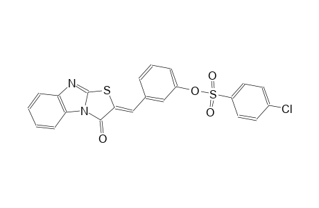 3-[(Z)-(3-oxo[1,3]thiazolo[3,2-a]benzimidazol-2(3H)-ylidene)methyl]phenyl 4-chlorobenzenesulfonate