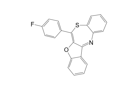 BENZOFURO-[1',2'-C]-2-(4''-FLUOROPHENYL)-1,5-BENZOTHIAZEPINE