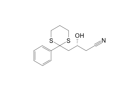 (3R)-5-(1,3-Dithian-2-yl)-3-hydroxy-5-phenylpentanenitrile