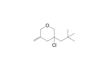 3-Chloro-3-(2,2-dimethylpropyl)-5-methylenetetrahydropyran