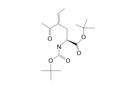TERT.-BUTYL-(2S)-2-TERT.-BUTOXYCARBONYLAMINO-4-ETHYLIDENE-5-OXOHEXANOATE