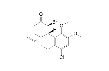 4(S),4a(S),10a(S)-4-Bromo-8-chloro-5,6-dimethoxy-10a-ethenyl-1,4,4a,9,10,10a-hexahydrophenanthren-3(2H)-one