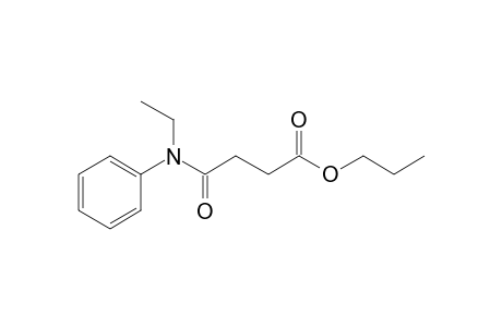 Succinic acid, monoamide, N-ethyl-N-phenyl-, propyl ester