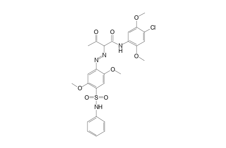 Butanamide, N-(4-chloro-2,5-dimethoxyphenyl)-2-[2-[2,5-dimethoxy-4-[(phenylamino)sulfonyl]phenyl]diazenyl]-3-oxo-