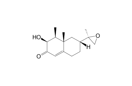 (+)-(3S,4S,5S,7R,11R)-11,12-epoxy-3.beta.-hydroxynootkatone