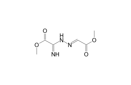 Acetic acid, imino[(2-methoxy-2-oxoethylidene)hydrazino]-, methyl ester