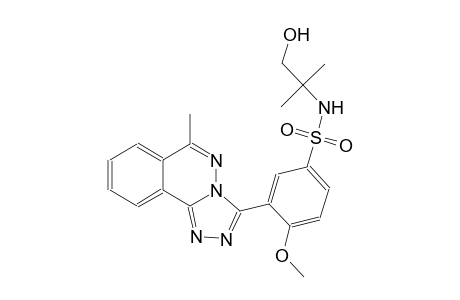 N-(2-hydroxy-1,1-dimethylethyl)-4-methoxy-3-(6-methyl[1,2,4]triazolo[3,4-a]phthalazin-3-yl)benzenesulfonamide