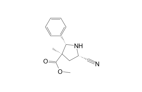 3-Pyrrolidinecarboxylic acid, 5-cyano-3-methyl-2-phenyl-, methyl ester, (2.alpha.,3.alpha.,5.alpha.)-