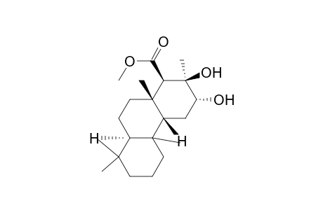Methyl ester of (1R-(1.alpha.,2.beta.,3.beta.,4a.alpha.,8a.beta.,10a.alpha.))-tetradecahydro-2,3-dihydroxy-2,4b,8,8,10a-pentamethyl-1-phenanthrenecarboxylic acid