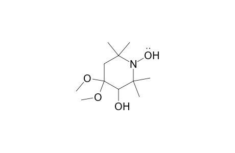 1-Piperidinyloxy, 3-hydroxy-4,4-dimethoxy-2,2,6,6-tetramethyl-