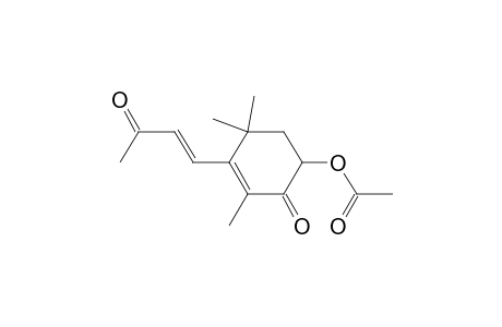 2-Cyclohexen-1-one, 6-(acetyloxy)-2,4,4-trimethyl-3-(3-oxo-1-butenyl)-, (E)-(.+-.)-