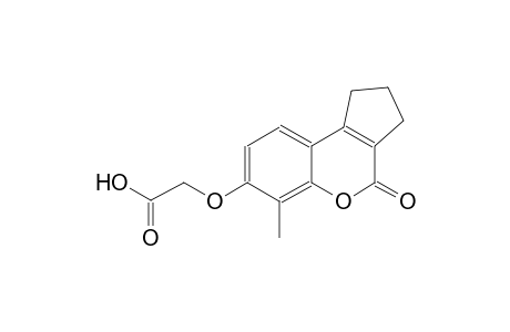 [(6-methyl-4-oxo-1,2,3,4-tetrahydrocyclopenta[c]chromen-7-yl)oxy]acetic acid
