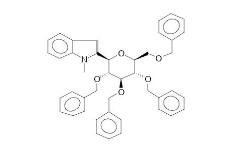 BETA-1,5-ANHYDRO-1-C-(N-METHYL-2-INDOLYL)-2,3,4,6-TETRA-O-BENZYL-D-GLUCITOL