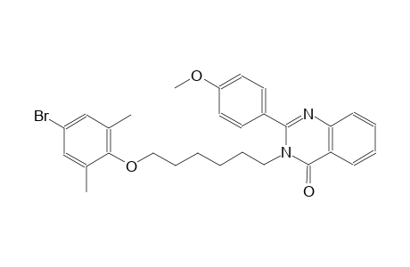 3-[6-(4-bromo-2,6-dimethylphenoxy)hexyl]-2-(4-methoxyphenyl)-4(3H)-quinazolinone