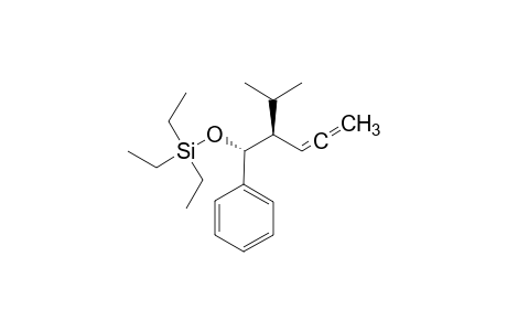 (+)-(1R,2R)-TRIETHYL-(2-ISOPROPYL-1-PHENYL-PENTA-3,4-DIENYLOXY)-SILANE