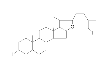 Dedihydroxypseduosarsasapogenin, 3,27-diiodo-