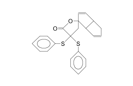 (1S,2R)-cis-Bicyclo(3.3.0)octa-3,7-diene-2-spiro-4'-(.alpha.,.alpha.-bis(phenylsulfonyl).gamma.-butyrolactone)
