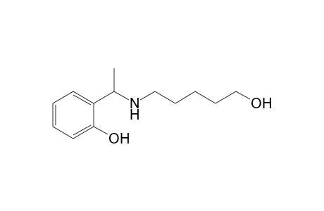 2-[1-(5-Oxidanylpentylamino)ethyl]phenol