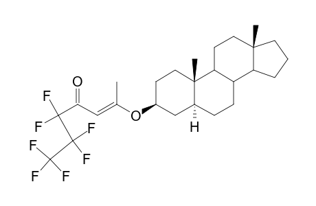 2-Hepten-4-one, 2-[[(3.beta.,5.alpha.)-androstan-3-yl]oxy]-5,5,6,6,7,7,7-heptafluoro-