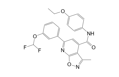 isoxazolo[5,4-b]pyridine-4-carboxamide, 6-[3-(difluoromethoxy)phenyl]-N-(4-ethoxyphenyl)-3-methyl-