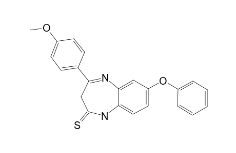 2,3-DIHYDRO-4-(PARA-METHOXYPHENYL)-7-PHENOXY-1H-1,5-BENZODIAZEPINE-2-THIONE