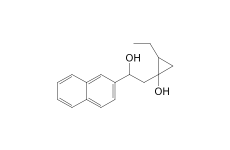 (E)-2-Ethyl-1-[2-hydroxy-2-(2-naphthyl)ethyl]cyclopropanol