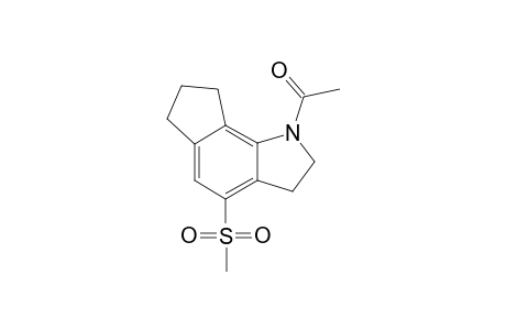 N-acetyl-6,7-cyclopenteno-4-(methylsulfonyl)-2,3-dihydroindole