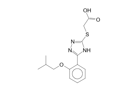 ([5-(2-Isobutoxyphenyl)-4H-1,2,4-triazol-3-yl]sulfanyl)acetic acid