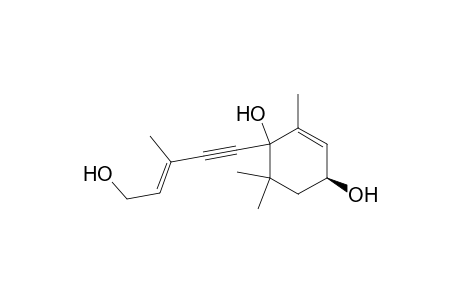 (2E)-5-[(1RS,4S)-1,4-Dihydroxy-2,6,6-trimethylcyclohex-2-enyl]-3-methyl-2-penten-4-ynol