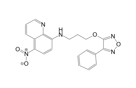 8-quinolinamine, 5-nitro-N-[3-[(4-phenyl-1,2,5-oxadiazol-3-yl)oxy]propyl]-