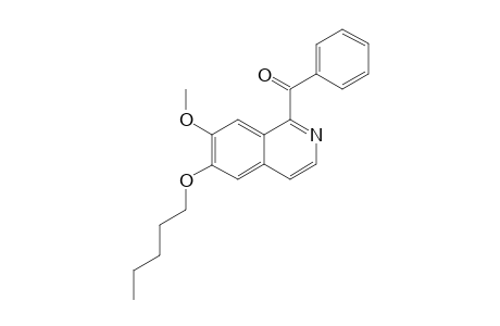 1-BENZOYL-6-PENTANYLOXY-7-METHOXY-ISOQUINOLINE