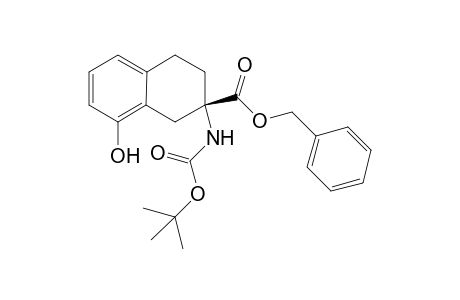 Benzyl (S)-2-[(t-butoxy)carbonylamino]-8-hydroxy-1,2,3,4-tetrtahydrnaphthalene-2-carboxylate