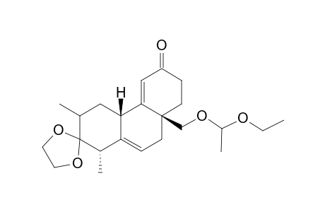 1,3,4,4a,7,8,8a,9-Octahydro-8a.beta.-[(1-ethoxyethoxy)methyl]-1.alpha.,4a.beta.-dimethyl-2,6-phenanthrenedione 2-(Ethylene Acetal)