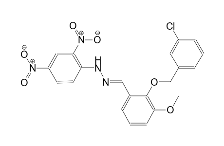 2-[(3-chlorobenzyl)oxy]-3-methoxybenzaldehyde (2,4-dinitrophenyl)hydrazone