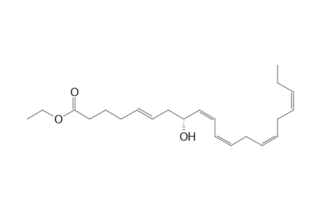 5,9,11,14,17-Eicosapentaenoic acid, 8-hydroxy-, ethyl ester, [R-(E,Z,Z,Z,Z)]-