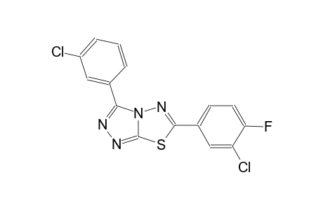 [1,2,4]triazolo[3,4-b][1,3,4]thiadiazole, 6-(3-chloro-4-fluorophenyl)-3-(3-chlorophenyl)-