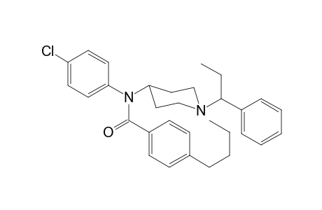 N-4-Chlorophenyl-N-[1-(1-phenylpropyl)piperidin-4-yl]-4-butylbenzamide