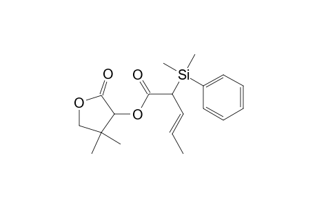 4,4-Dimethyl-2-oxo-tetrahydrofur-3-yl 2-(dimethylphenylsilyl)pent-3-enoate