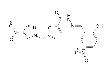 N'-[(E)-(2-hydroxy-5-nitrophenyl)methylidene]-5-[(4-nitro-1H-pyrazol-1-yl)methyl]-2-furohydrazide