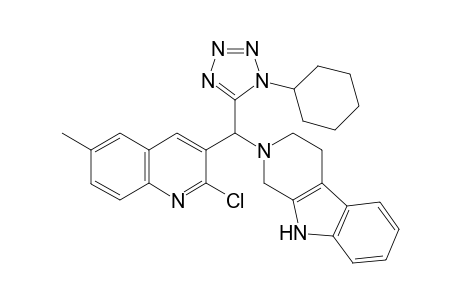 2-((2-chloro-6-methylquinolin-3-yl)(1-cyclohexyl-1H-tetrazol-5-yl)methyl)-2,3,4,9-tetrahydro-1H-pyrido[3,4-b]indole