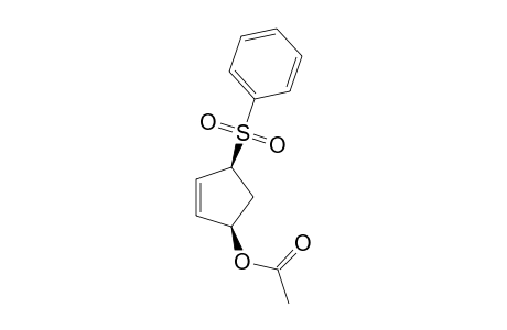 (1R,4S)-4-(Phenylsulfonyl)cyclopenten-2-en-1-yl acetate