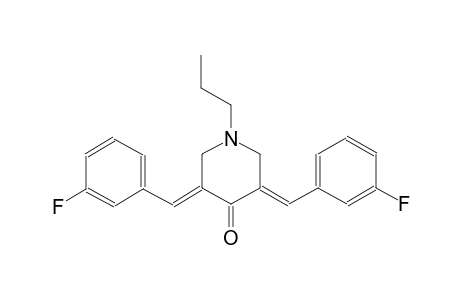 4-piperidinone, 3,5-bis[(3-fluorophenyl)methylene]-1-propyl-, (3E,5E)-