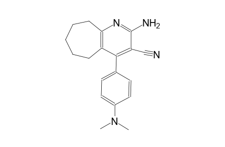 2-amino-4-[4-(dimethylamino)phenyl]-6,7,8,9-tetrahydro-5H-cyclohepta[b]pyridine-3-carbonitrile