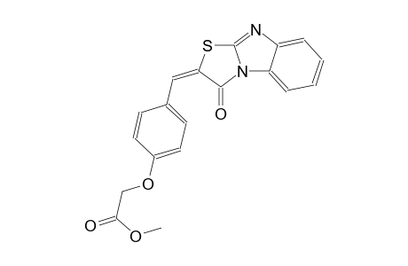 methyl {4-[(E)-(3-oxo[1,3]thiazolo[3,2-a]benzimidazol-2(3H)-ylidene)methyl]phenoxy}acetate